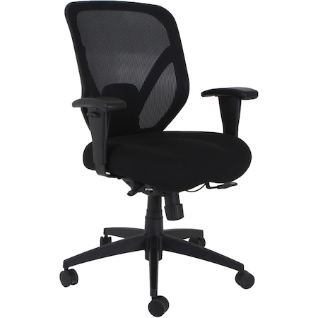 Lorell Executive Mesh High-Back Office Chair, Black LLR40212